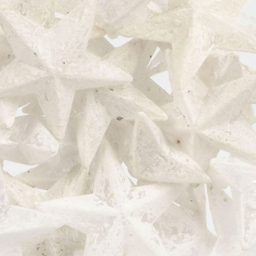 150 ml Diamantsterne 36 mm weiß - ANGEBOT