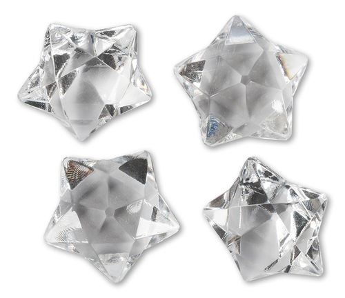 Diamantsterne 30 mm klar - Deko Diamanten Ø 30 mm