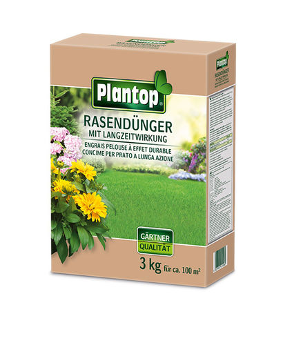 3 kg Rasendünger mit 3 Monate Langzeitwirkung von PLANTOP® - für ca. 100 m²