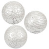 3er Set Dekobälle - Ambiente Ball PURE WHITE