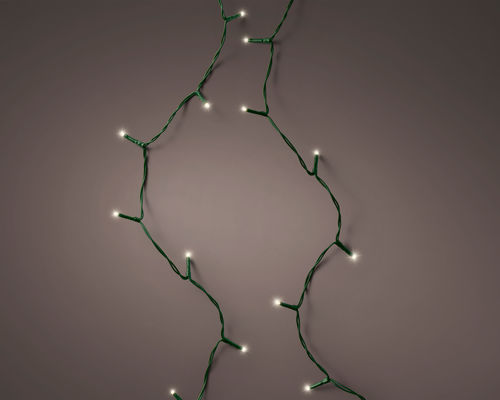 LED Lichterkette für Weihnachtsbaum, Christbaum, LED warmweiß, Lichtkette grün, 3 Größen